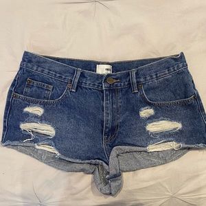Amuse society denim shorts